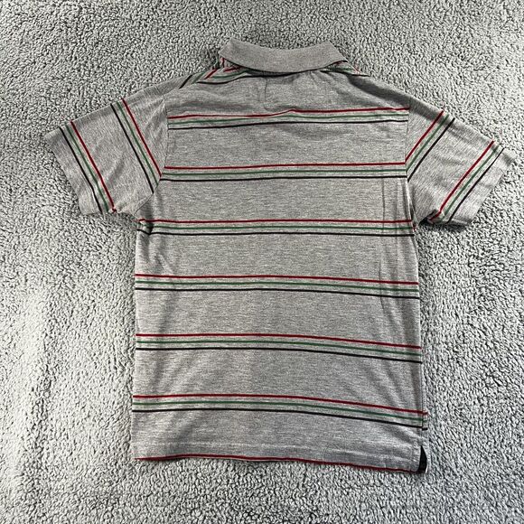 Rugby Polo Shirt Mens XL Short Sleeve Collared Striped Preppy Sporty - Picture 7 of 7